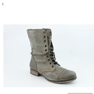 Steve Madden Troopa combat boots dark gray